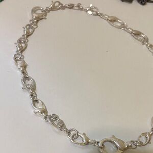 Marla Wynne Silver Chain Necklace 29inch